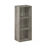 Furinno Luder 3-Tier Bookcase in French Oak