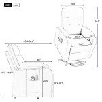 Electric Massage Recliner Chair with Lift Function