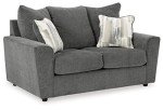 Gray Flared Arm Casual Loveseat by Ashley