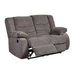 Tulen Modern Dark Gray Reclining Loveseat
