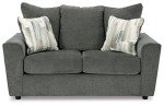 Gray Flared Arm Casual Loveseat by Ashley