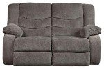 Tulen Modern Dark Gray Reclining Loveseat