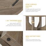 Rustic Round Dining Table for 4-6 People