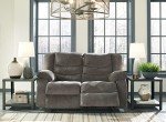 Tulen Modern Dark Gray Reclining Loveseat