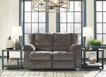 Tulen Modern Dark Gray Reclining Loveseat