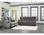 Tulen Modern Dark Gray Reclining Loveseat
