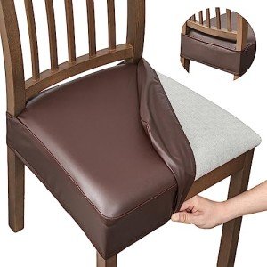 Waterproof Dining Chair Seat Covers - Set of 6