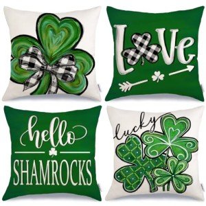 St. Patrick's Day Pillow Covers Set of 4