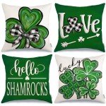 St. Patrick's Day Pillow Covers Set of 4
