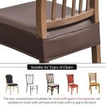 Waterproof Dining Chair Seat Covers - Set of 6