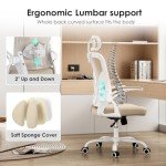 Khaki Ergonomic Office Chair with Adjustable Support
