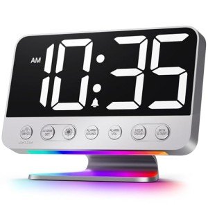 Odokee Bedroom Digital Alarm Clock with Dimmer