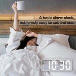 Sleek LED Digital Alarm Clock with Snooze Feature