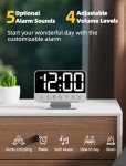 Odokee Bedroom Digital Alarm Clock with Dimmer
