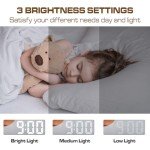 Sleek LED Digital Alarm Clock with Snooze Feature