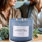 Eucalyptus Pine Scented 3-Wick Candle 15.8 oz