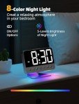 Odokee Bedroom Digital Alarm Clock with Dimmer