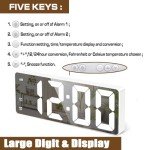 Sleek LED Digital Alarm Clock with Snooze Feature