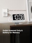 Odokee Bedroom Digital Alarm Clock with Dimmer