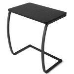 Vintage C-Shaped Side Table for Sofa