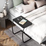 Vintage C-Shaped Side Table for Sofa