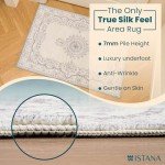 Grey and White 2x3 Small Rug for Living Room