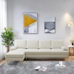 ChicFurnit Modern L-Shaped Sofa for Small Spaces