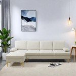 ChicFurnit Modern L-Shaped Sofa for Small Spaces