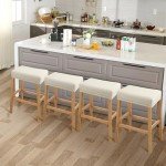Stretch Waterproof Stool Covers - 4 Pack Set