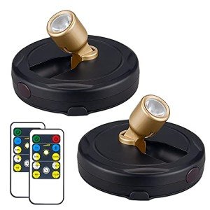 Gold Wireless LED Spotlight with Remote Control
