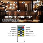 Gold Wireless LED Spotlight with Remote Control