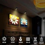 Gold Wireless LED Spotlight with Remote Control