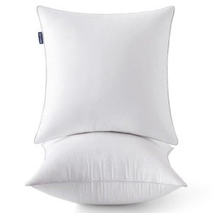MIULEE 20x20 Cotton Throw Pillow Inserts (Set of 2)