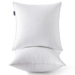 MIULEE 20x20 Cotton Throw Pillow Inserts (Set of 2)