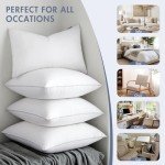 MIULEE 20x20 Cotton Throw Pillow Inserts (Set of 2)