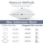 MIULEE 20x20 Cotton Throw Pillow Inserts (Set of 2)