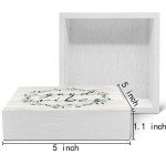Botanical Eucalyptus Wood Box Sign for Decor