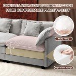 146" U-Shaped Modular Sofa with Ottomans - Grey