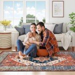 Boho Non-Slip Large Area Rug 9x12