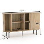 Stylish 55'' Natural Buffet Sideboard Cabinet