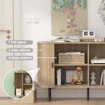 Stylish 55'' Natural Buffet Sideboard Cabinet