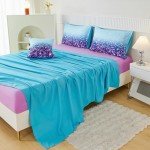 Purple Tie Dye Twin Bedding Set for Girls