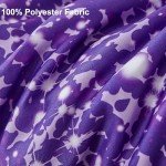 Purple Tie Dye Twin Bedding Set for Girls