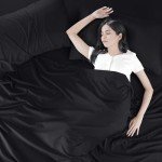 King Bed Sheets Set – 4 Piece, Black
