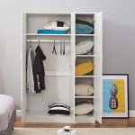 Panana 3 Door Wardrobe Closet with Shelves