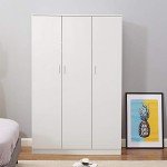 Panana 3 Door Wardrobe Closet with Shelves