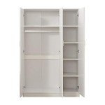 Panana 3 Door Wardrobe Closet with Shelves