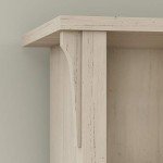 Tall Antique White 5-Shelf Bookcase for Any Room