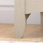 Tall Antique White 5-Shelf Bookcase for Any Room