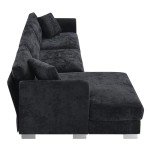 Oversized L-Shaped Modular Sectional Sofa with Chaise